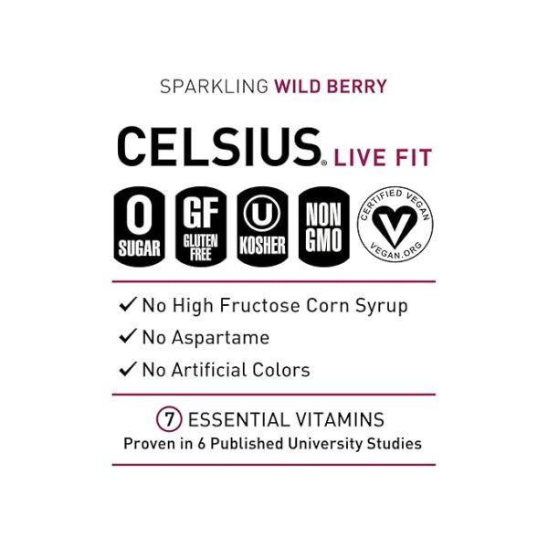 Celsius Sparkling Wild Berry - Image 4