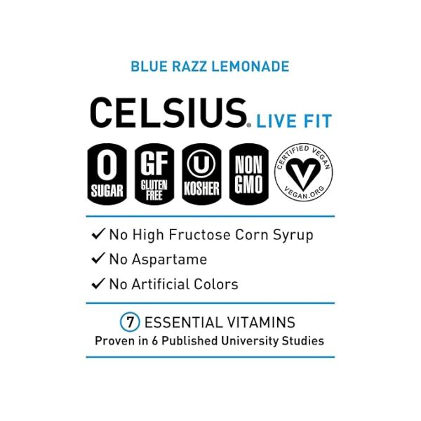 Celsius Fizz Free Blue Razz Lemonade - Image 4