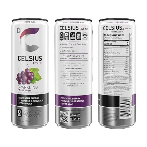 Celsius Sparkling Grape Rush - Image 2