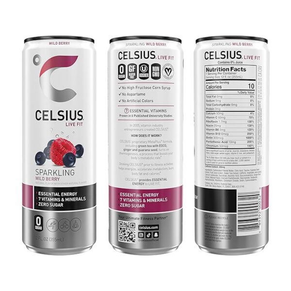 Celsius Sparkling Wild Berry - Image 2