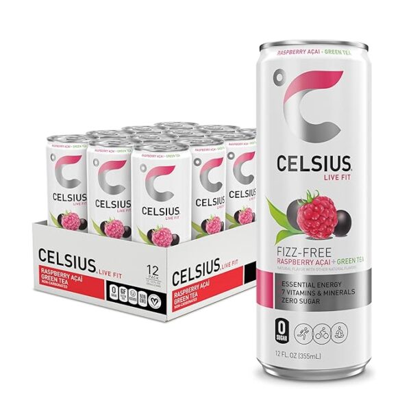 Celsius Raspberry Acai Green Tea - Image 5