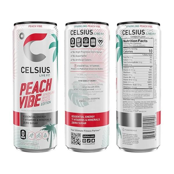 Celsius Sparkling Peach Vibe - Image 2