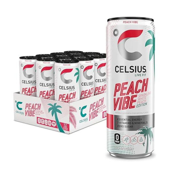 Celsius Sparkling Peach Vibe - Image 5