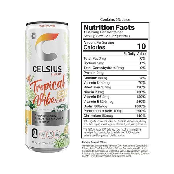 Celsius Sparkling Tropical Vibe - Image 3