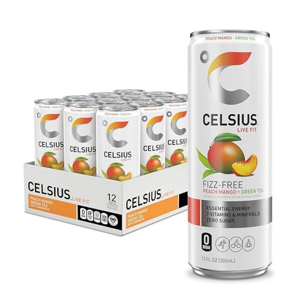 Celsius Peach Mango Green Tea - Image 5