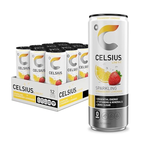 Celsius Sparkling Strawberry Lemonade - Image 5