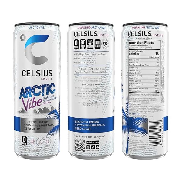 Celsius Arctic Vibe Sparkling Frozen Berry - Image 2