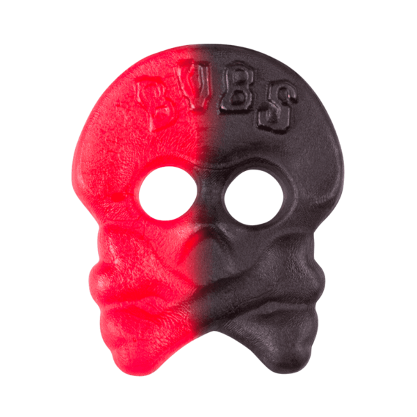 Bubs Raspberry/Liquorice Skull