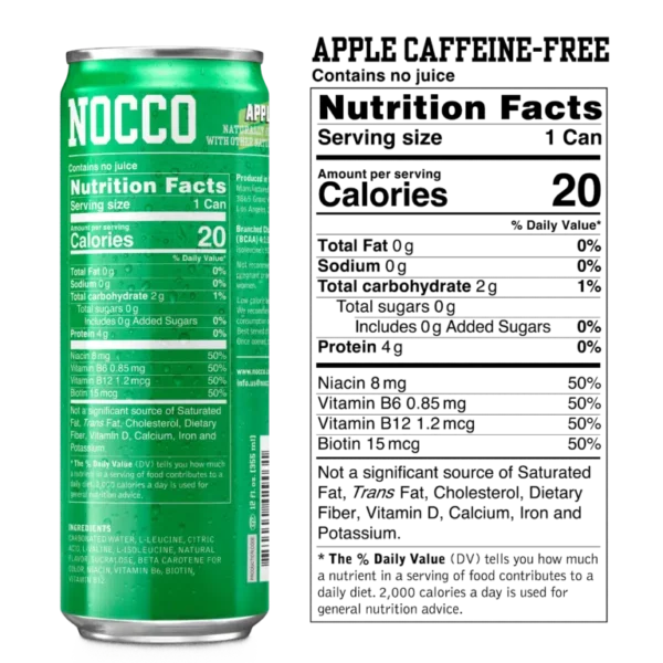 Nocco BCAA Apple Caffeine-free - Image 3