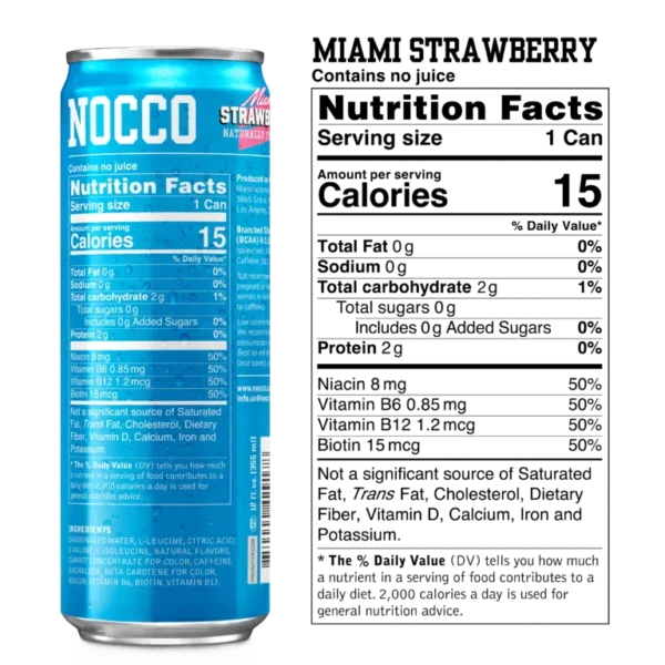 Nocco BCAA Miami Strawberry - Image 3