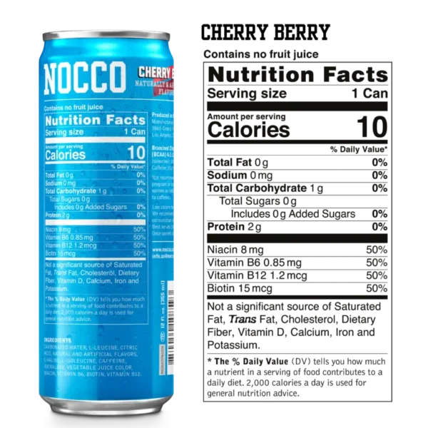 Nocco BCAA Cherry Berry - Image 3