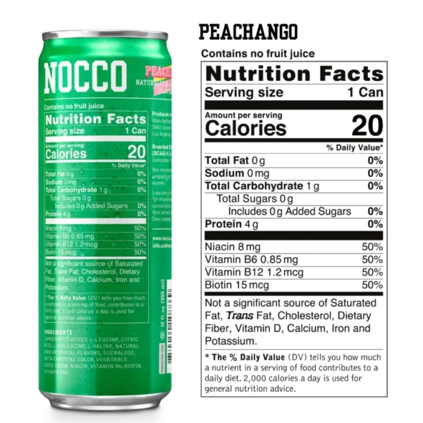 Nocco BCAA Peachango - Image 3