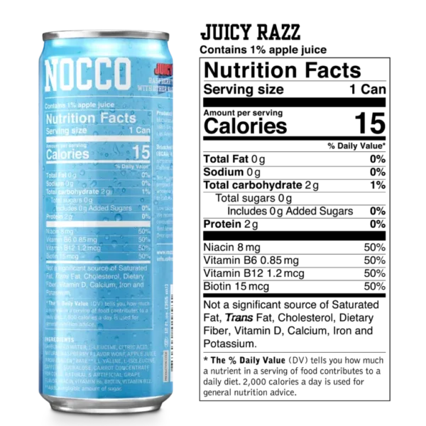 Nocco BCAA Juicy Razz - Image 3